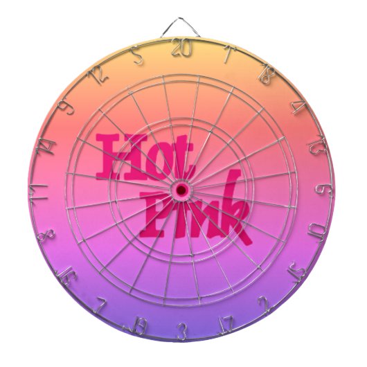Hot Pink Reverse Dartboard Dartscheibe (vorne)