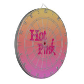 Hot Pink Reverse Dartboard Dartscheibe (Vorderseite Links)