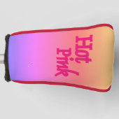 Hot Pink Reverse Golf Club Pappdeckel Golf Headcover (Vorderseite)