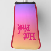 Hot Pink Reverse Golf Club Pappdeckel Golf Headcover (Rotieren 90)