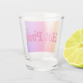 Hot Pink Reverse Shot Glas (Rückseite)