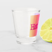 Hot Pink Reverse Shot Glas (Links)