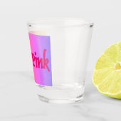 Hot Pink Reverse Shot Glas (Rechts)