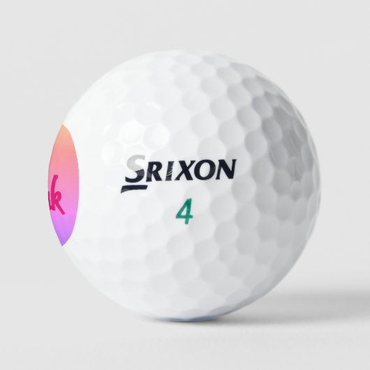 Hot Pink Reverse Srixon Soft Feel Golfbälle 12 pk (Logo)