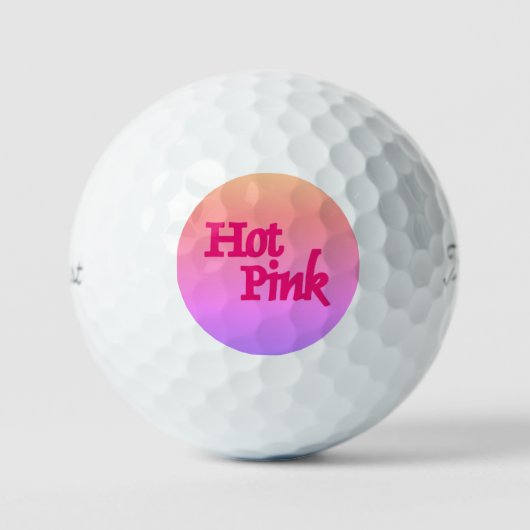 Hot Pink Reverse Titleist Pro V1 Golfbälle 3 pk (Vorderseite)