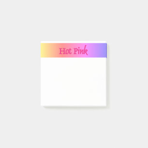 Hot Pink Reverse White Notizblöcke Post-it Klebezettel