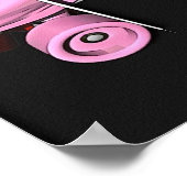 Hot Pink Roller Derby Poster (Ecke)