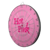 Hot Pink rosa Dartboard Dartscheibe (Vorderseite rechts)