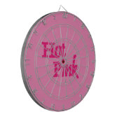 Hot Pink rosa Dartboard Dartscheibe (Vorderseite Links)
