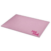 Hot Pink, rosa, Glasspanplatte Schneidebrett (Ecke)