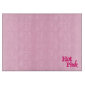 Hot Pink, rosa, Glasspanplatte Schneidebrett (Vorderseite)