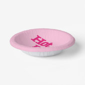 Hot Pink rosa Papierschale Pappteller (Gewinkelt)