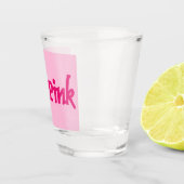 Hot Pink Rosa Schuss Schnapsglas (Rechts)