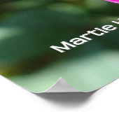 Hot Pink-Rose Poster (Ecke)