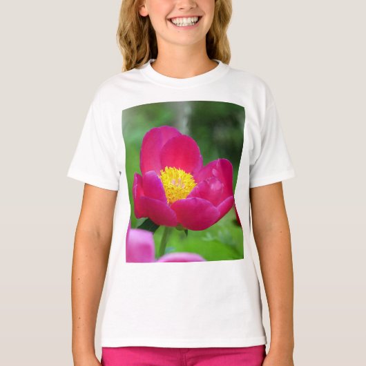 Hot Pink-Rose T-Shirt (Vorderseite)