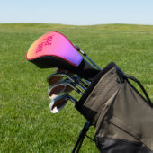 Hot Pink, Rücken-Golf-Club-Fahrer Kopf-Abdeckung Golf Headcover (In SItu)