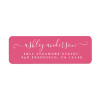 Hot Pink-Rücksendeadresse für Skriptnamen auswähle