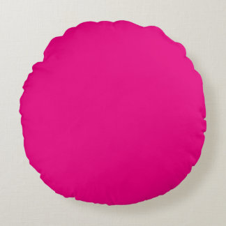 Hot Pink Rundes Kissen