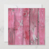 Hot Pink Rustic Holz String Lights Speichern Sie d (Rückseite)