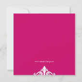 HOT PINK SAVE THE DATE FOTOKARTEN (Rückseite)