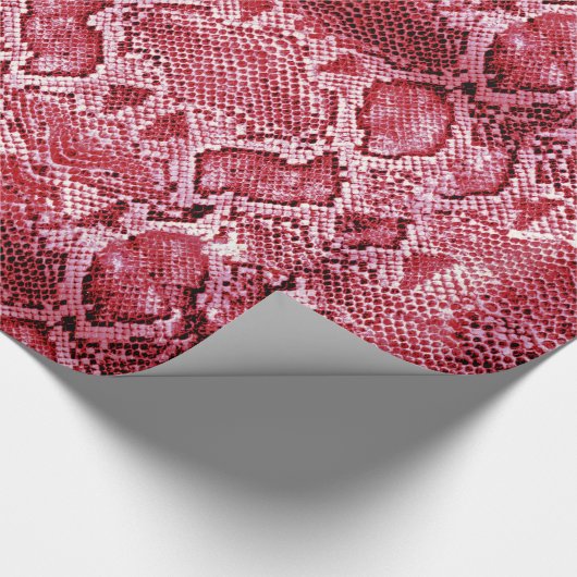 Hot-Pink-Schlange Geschenkpapier (Ecke)