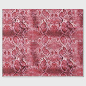 Hot-Pink-Schlange Geschenkpapier (Flach)
