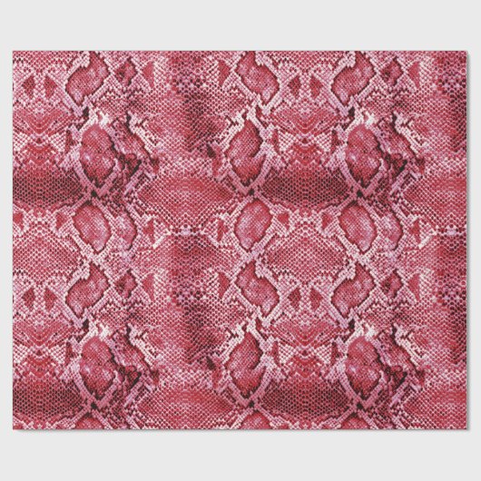 Hot-Pink-Schlange Geschenkpapier (Flach)