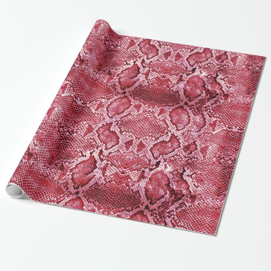 Hot-Pink-Schlange Geschenkpapier (Ungerollt)