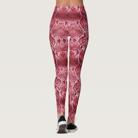 Hot-Pink-Schlange Leggings (Rückseite)