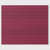 Hot Pink | Schleifpapier für schwarze Streifen Geschenkpapier (Flach)