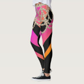 HOT PINK SCHWARZ ZICKZACK GLITZER MIRLY PEARLS LEGGINGS (Links)