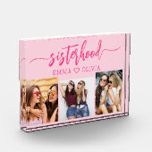 Hot Pink Sisterhood Schwestern 3 FotoCollage Fotoblock (Links)