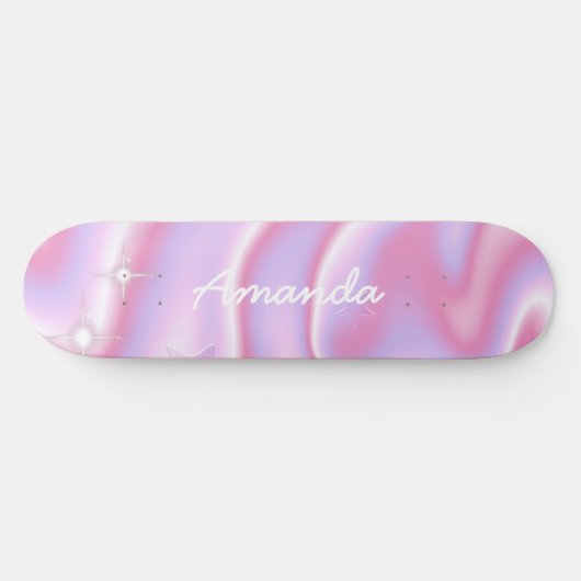 Hot Pink Skateboard Retro-Trend gürtlich (Horizontal)