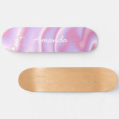 Hot Pink Skateboard Retro-Trend gürtlich (Horizontal)