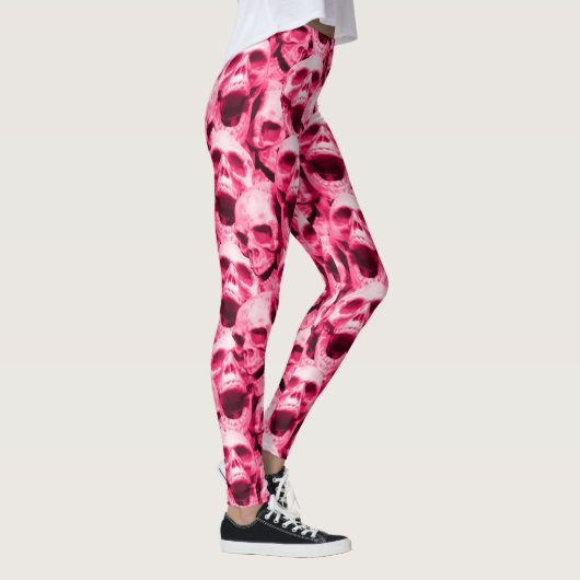 Hot Pink Skulls Leggings (Rechts)