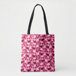 Hot Pink Skulls Tasche