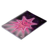 Hot Pink Smilam Star Notebook Notizblock (Linke Seite)