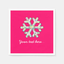 Hot Pink Snowflakes Pink Weihnachten