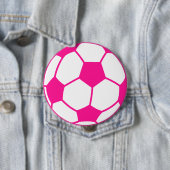Hot Pink Soccer Ball Button (Beispiel)