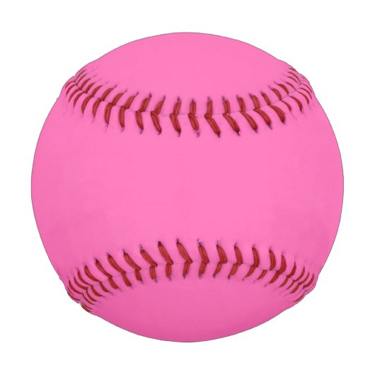 Hot Pink Solid Color Baseball (Rückseite)