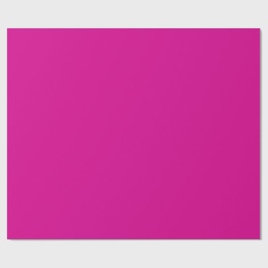 Hot Pink Solid Color Geschenkpapier (Flach)