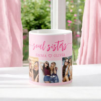 Hot Pink Soul Sisters 3 Foto Collage Keepake