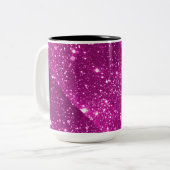 Hot Pink Sparkle 2 Tonne Tasse (Vorderseite Links)