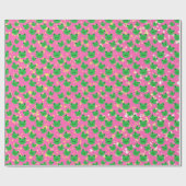 Hot Pink Sparkle Frosch Geburtstagsparty Geschenkpapier (Flach)