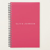 Hot Pink | Spiral Weekly/Monatsplaner 2024 Planer (Vorderseite)