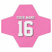 Hot Pink Sporty Team Jersey Fußball (Flach)