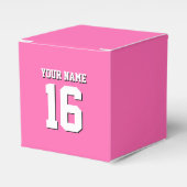 Hot Pink Sporty Team Jersey Geschenkschachtel (Vorderseite)