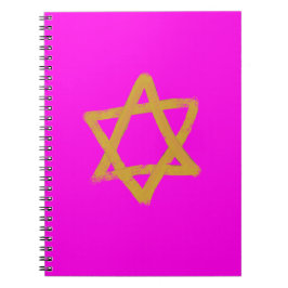 Hot-Pink-Star des David-Notebooks Notizblock