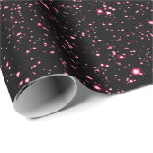 Hot Pink Stars Geschenkpapier (Rolleneckpunkt)