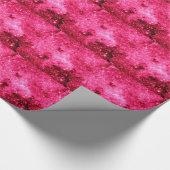 Hot Pink Stars Geschenkpapier (Ecke)